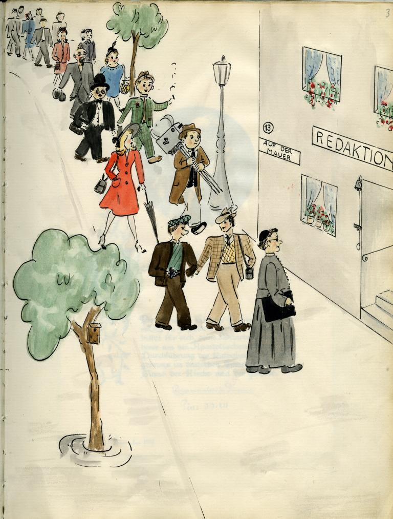 Illustration en ouverture du livre : entrée de la rédaction de Der Filmberater à Zurich.