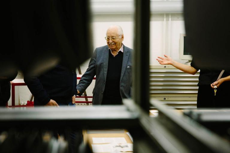 Franz Ulrich à la Cinémathèque suisse (©Carine Roth, 2017)