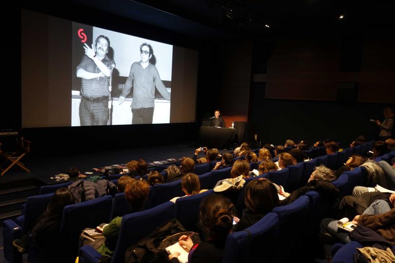 Christophe Bolli présentait la Cinémathèque suisse à Paris en mars dernier