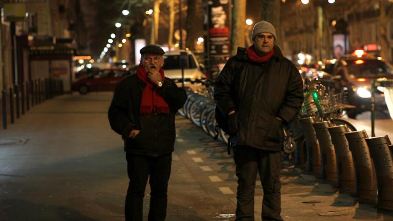 Giovanni Senzani avec Pippo Delbono dans "Sangue".