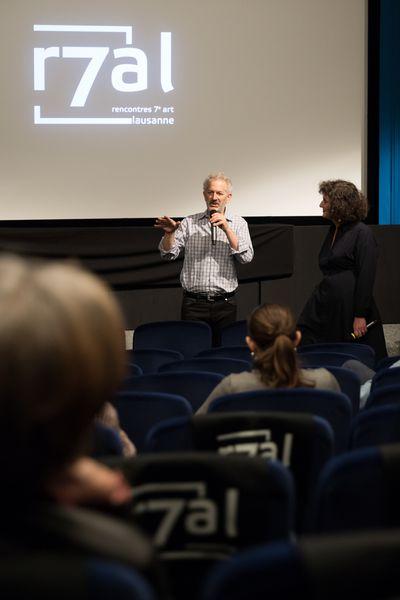 Le réalisateur Stephen Apkon présente "Scarecrow" Jerry Schatzberg au Cinématographe, le 27.03.18 © Pierre-Yves Massot